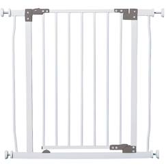 -DREAMBABY® Barrière de sécurité Liberty - Fixation par pression - Ouverture à double sens - Pour espace de 75 à 81 cm - Blanc