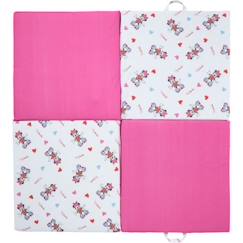 Jouet-Premier âge-Tapis d'éveil et portiques-Tapis calin 2 en 1 DISNEY MINNIE SPORT - Coton/Polyester - 60 x 60 x 5 cm