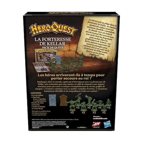 HeroQuest, extension La forteresse de Kellar, 2 à 5 joueurs, dès 14 ans, système de jeu HeroQuest requis - Avalon Hill NOIR 5 - vertbaudet enfant 