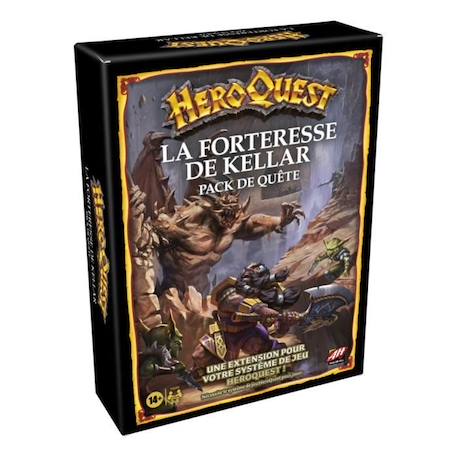 HeroQuest, extension La forteresse de Kellar, 2 à 5 joueurs, dès 14 ans, système de jeu HeroQuest requis - Avalon Hill NOIR 6 - vertbaudet enfant 