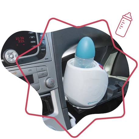 Chauffe-biberon vapeur Easy(+) Maison/Voiture - BADABULLE - Compatible avec tous les biberons et petits pots BLANC 2 - vertbaudet enfant 