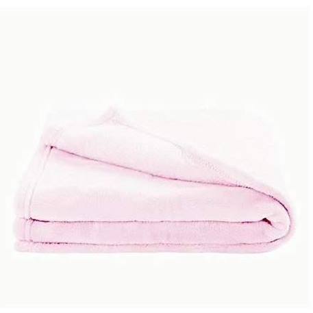 Couverture enfant en microfibre - Rose - 100 x 150 cm ROSE 2 - vertbaudet enfant 