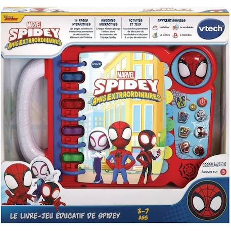 Livre-Jeu Educatif de Spidey - VTECH - Rouge - Pour Enfant de 3 Ans et Plus ROUGE 4 - vertbaudet enfant 