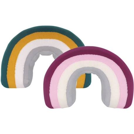 Coussin Arc-en-Ciel en coton ROSE 3 - vertbaudet enfant 