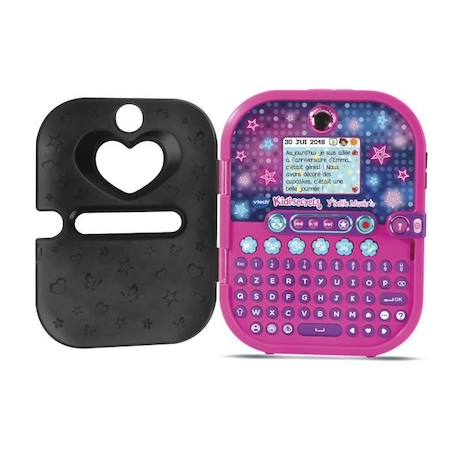 Agenda électronique VTECH Kidisecrets Selfie Music Noir avec lecteur MP3 pour filles de 6 à 12 ans VIOLET 2 - vertbaudet enfant 