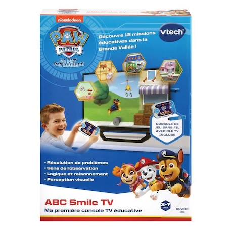 VTECH - PAT PATROUILLE - ABC Smile TV - Ma Première Console TV Éducative BLEU 5 - vertbaudet enfant 