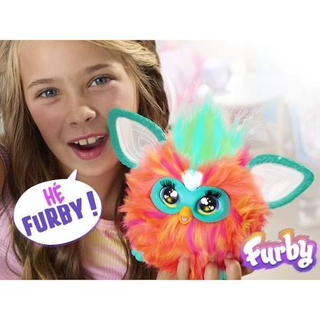 Furby corail, 15 accessoires, peluche interactive pour filles et garçons, animatronique activé par la voix, à partir de 6 ans ORANGE 3 - vertbaudet enfant 