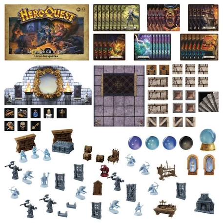 HeroQuest Pack de quête Le mage du miroir - jeu de rôle - jeu de plateau - système de jeu HeroQuest requis - Avalon Hill NOIR 4 - vertbaudet enfant 