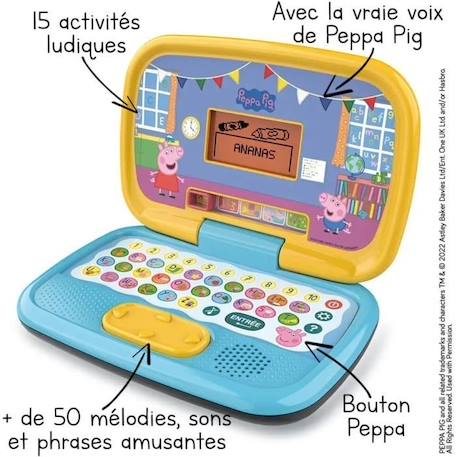 VTECH - PEPPA PIG - Mon Ordi Éducatif JAUNE 2 - vertbaudet enfant 