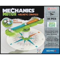 Jouet-Jeux d'imagination-GEOMAG MECHANICS, MOTION 35 pcs, construction magnétique, jeux éducatifs, Jouet pour enfants dès 7 ans, GMT00