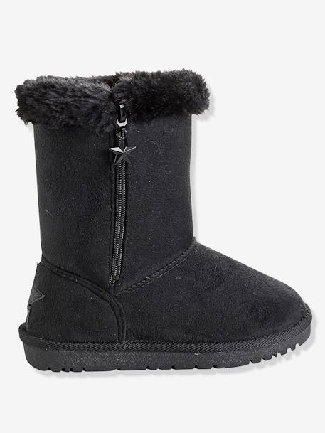 Bottes fourrées fille Noir 4 - vertbaudet enfant 