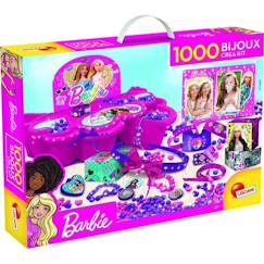 Jouet-Activités artistiques et musicales-Kit bijoux - Barbie - LISCIANI - Perles, charms et pendentifs - Rose - Pour enfant