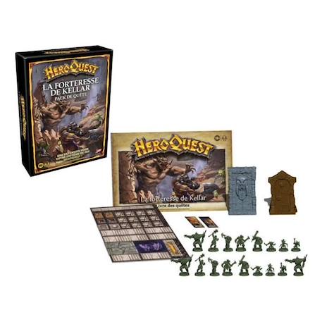 HeroQuest, extension La forteresse de Kellar, 2 à 5 joueurs, dès 14 ans, système de jeu HeroQuest requis - Avalon Hill NOIR 2 - vertbaudet enfant 