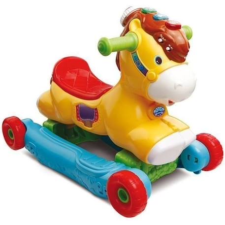 Porteur à Bascule P'tit Galop, Mon Poney Basculo 2en1 - VTECH BABY - Parlant et Lumineux - Multicolore VERT 1 - vertbaudet enfant 