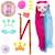 Mini poupée VIP Pets IMC TOYS - Bow Power - Gwen - Cheveux extra longs - Accessoires colorés ROSE 2 - vertbaudet enfant 