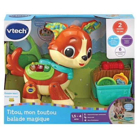 VTECH BABY - Titou, Mon Toutou Balade Magique MARRON 4 - vertbaudet enfant 