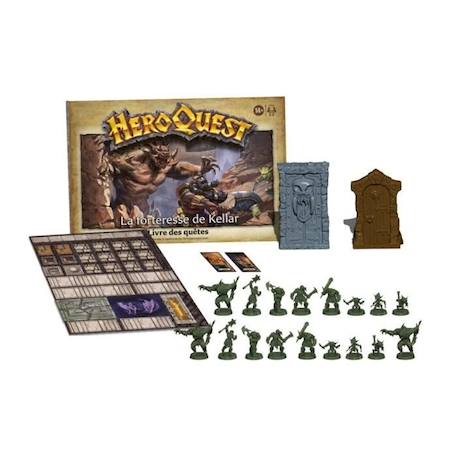 HeroQuest, extension La forteresse de Kellar, 2 à 5 joueurs, dès 14 ans, système de jeu HeroQuest requis - Avalon Hill NOIR 3 - vertbaudet enfant 