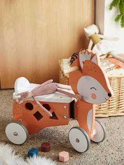 Porteur coffre renard en bois FSC®  - vertbaudet enfant