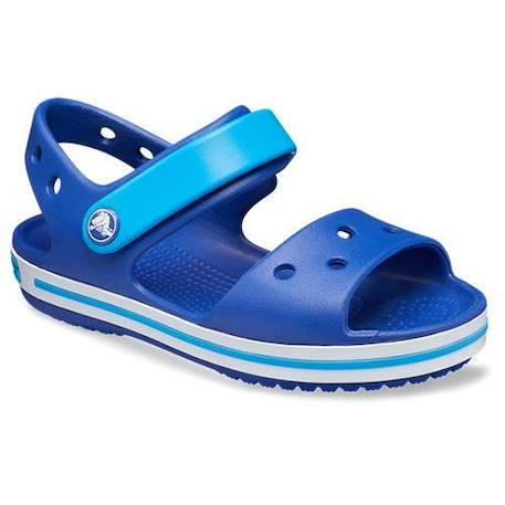 Sandales Crocs Crocband pour enfants - Marque CROCS - Couleur Graphite - 100% Synthétique BLANC+BLEU 8 - vertbaudet enfant 