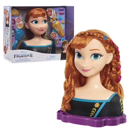 Tête à Coiffer Deluxe La Reine des Neiges 2 - Anna - Disney Princess MARRON 1 - vertbaudet enfant 