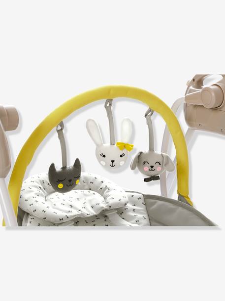 Balancelle avec arche de jeux Babyswing vertbaudet gris 5 - vertbaudet enfant 