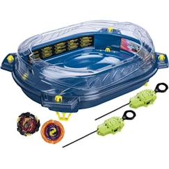 Jouet-Beyblade Burst QuadStrike, set de combat Thunder Edge avec arène Beystadium, 2 toupies et 2 lanceurs, à partir de 8 ans