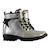 Bottine Enfant Geox Casey - Cuir Argent - Fermeture à lacets, zip et scratch - Confort exceptionnel GRIS 3 - vertbaudet enfant 