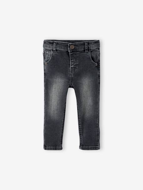 Jean bébé coupe droite BASICS denim bleached+denim brut+denim gris 10 - vertbaudet enfant 