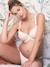 Soutien-gorge grossesse et allaitement doublé coton Bio Icone ENVIE DE FRAISE beige+blanc 3 - vertbaudet enfant 