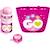 Set ludique STAMP - Corbeille + Bidon + Sonnette Rose - Skids Control ROSE 1 - vertbaudet enfant 