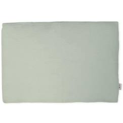 -Taie d'oreiller en gaze de coton, Jeanne Vert de gris 65 x 65 Vert De Gris