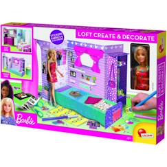 -Loft à monter et à décorer éco responsable - Barbie - en carton rigide avec poupéé Barbie - LISCIANI