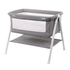 Puériculture-Lit de voyage et accessoires sommeil-Berceau bébé NANIA HILLARY - Dès la naissance - 9 Kg max - Matelas 3cm d'épaisseur inclus - Espace de rangement sous le berceau