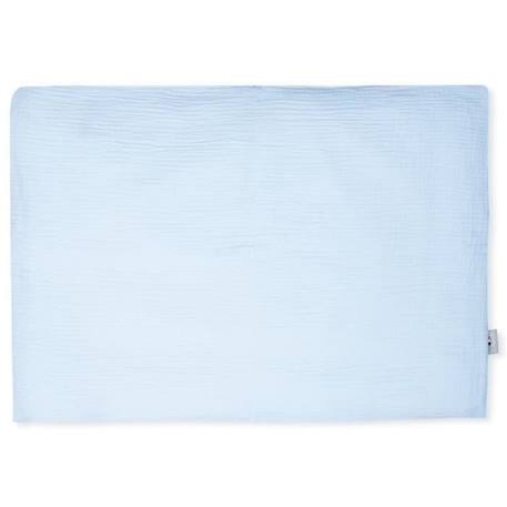 Taie d'oreiller en gaze de coton, Jeanne Bleu 65 x 65 BLEU 1 - vertbaudet enfant 