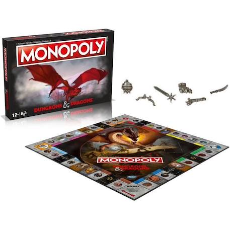 MONOPOLY - DUNGEONS & DRAGONS - Jeu de plateau ROUGE 3 - vertbaudet enfant 