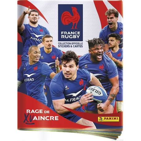 Coffret Collector Rugby Equipe de France-Rage de Vaincre 1 Album + 18 Pochettes + 3 Cartes Edition Limitée - PANINI BLANC 3 - vertbaudet enfant 