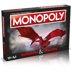 Jouet-Jeux de société-MONOPOLY - DUNGEONS & DRAGONS - Jeu de plateau