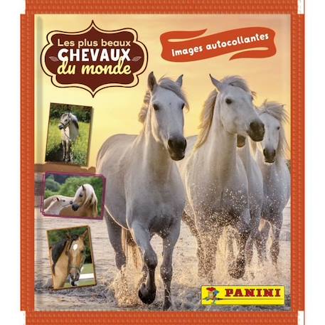 Stickers Chevaux - PANINI - Collection 2023 - Blister 13 pochettes + 2 offertes GRIS 2 - vertbaudet enfant 