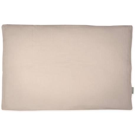 Taie d'oreiller en gaze de coton, Jeanne Beige 65 x 65 BEIGE 1 - vertbaudet enfant 