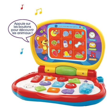 VTECH BABY - Lumi Ordi Des Tout-Petits - Ordinateur Enfant Multicolore ROUGE 3 - vertbaudet enfant 