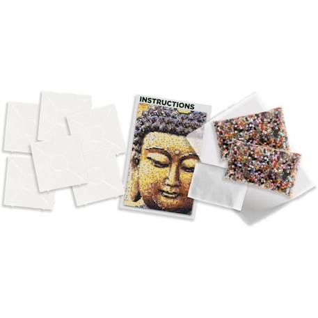 Kit Perles à Repasser Bouddha 7000 - SES CREATIVE - Enfant - Multicolore BLANC 2 - vertbaudet enfant 