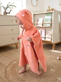 Linge de maison et décoration-Linge de bain-Poncho de bain bébé avec coton recyclé personnalisable Animaux