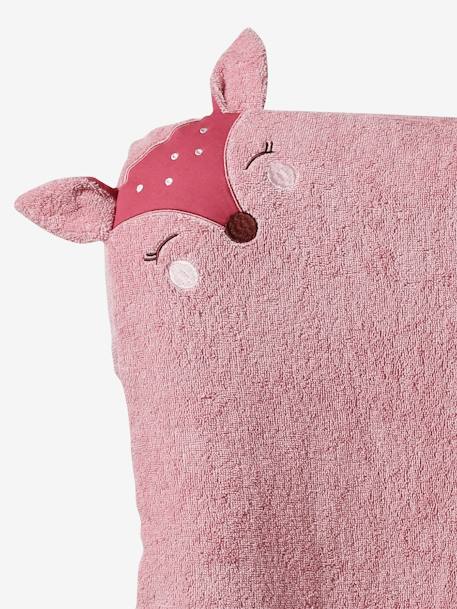 Lot de 2 housses de matelas à langer animaux en éponge blush+noix de pécan 2 - vertbaudet enfant 