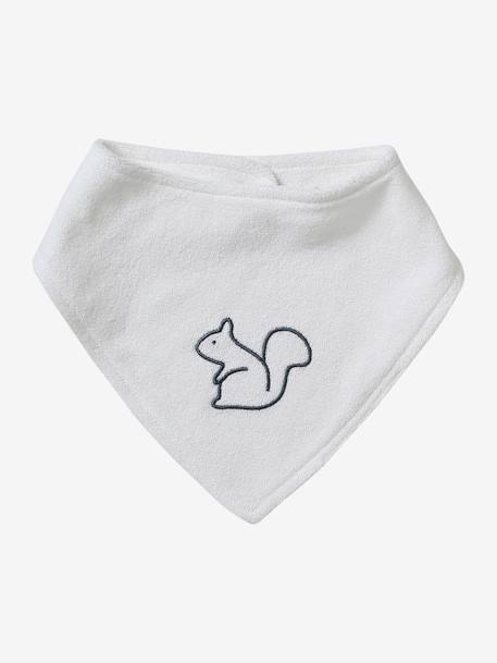 Lot de 3 bavoirs bandanas en éponge bleu grisé 2 - vertbaudet enfant 