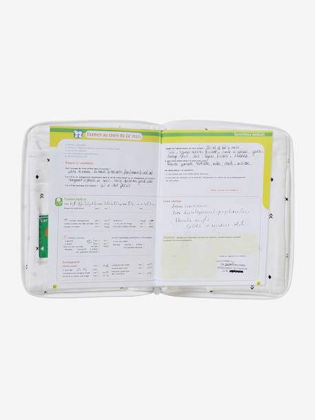 Protège carnet de santé écru+encre 3 - vertbaudet enfant 