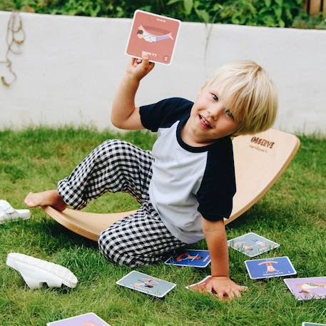 Planche d'équilibre et 10 cartes de yoga BEIGE 3 - vertbaudet enfant 