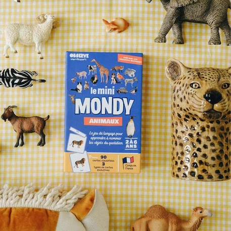 Mini-Mondy: un jeu de langage 10 en 1 pour découvrir de nouveaux mots autour des animaux BLEU 2 - vertbaudet enfant 