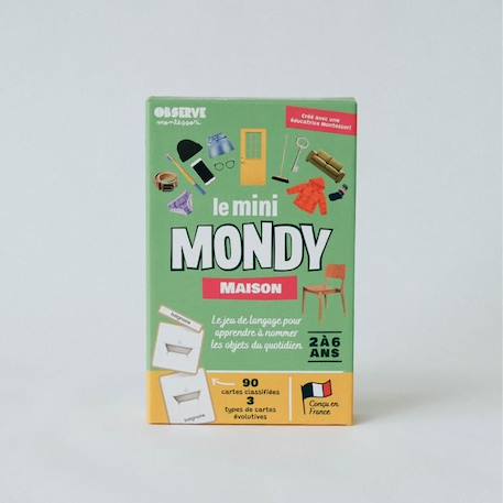 Mini-Mondy: un jeu de langage 10 en 1 pour découvrir de nouveaux mots autour de la maison VERT 1 - vertbaudet enfant 