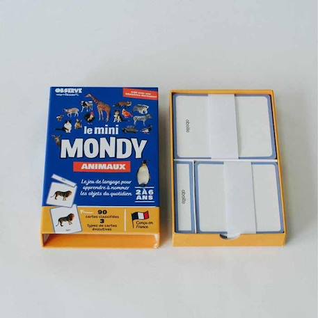 Mini-Mondy: un jeu de langage 10 en 1 pour découvrir de nouveaux mots autour des animaux BLEU 3 - vertbaudet enfant 