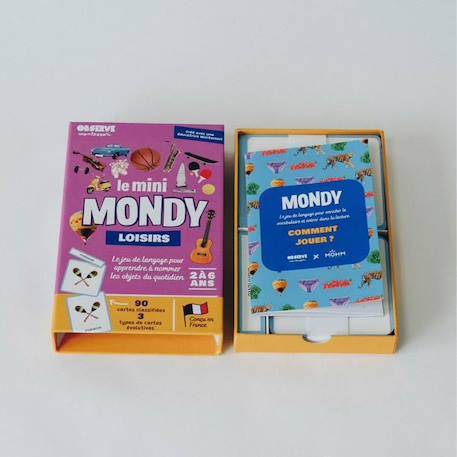 Mini-Mondy: un jeu de langage 10 en 1 pour découvrir de nouveaux mots autour des loisirs VIOLET 3 - vertbaudet enfant 